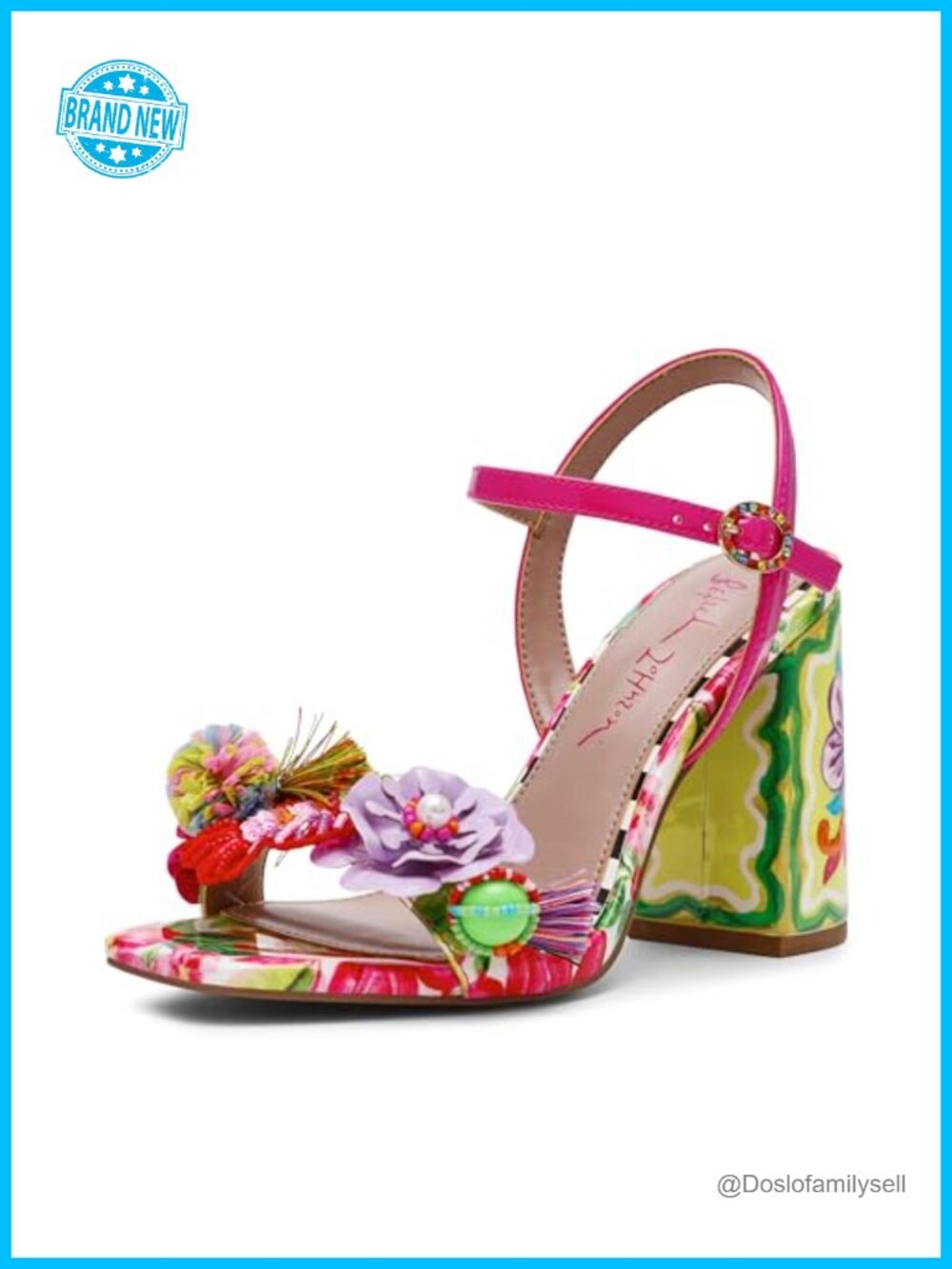 Women's Block Heel Ankle Strap Heeled Sandals PU Dressy Formal